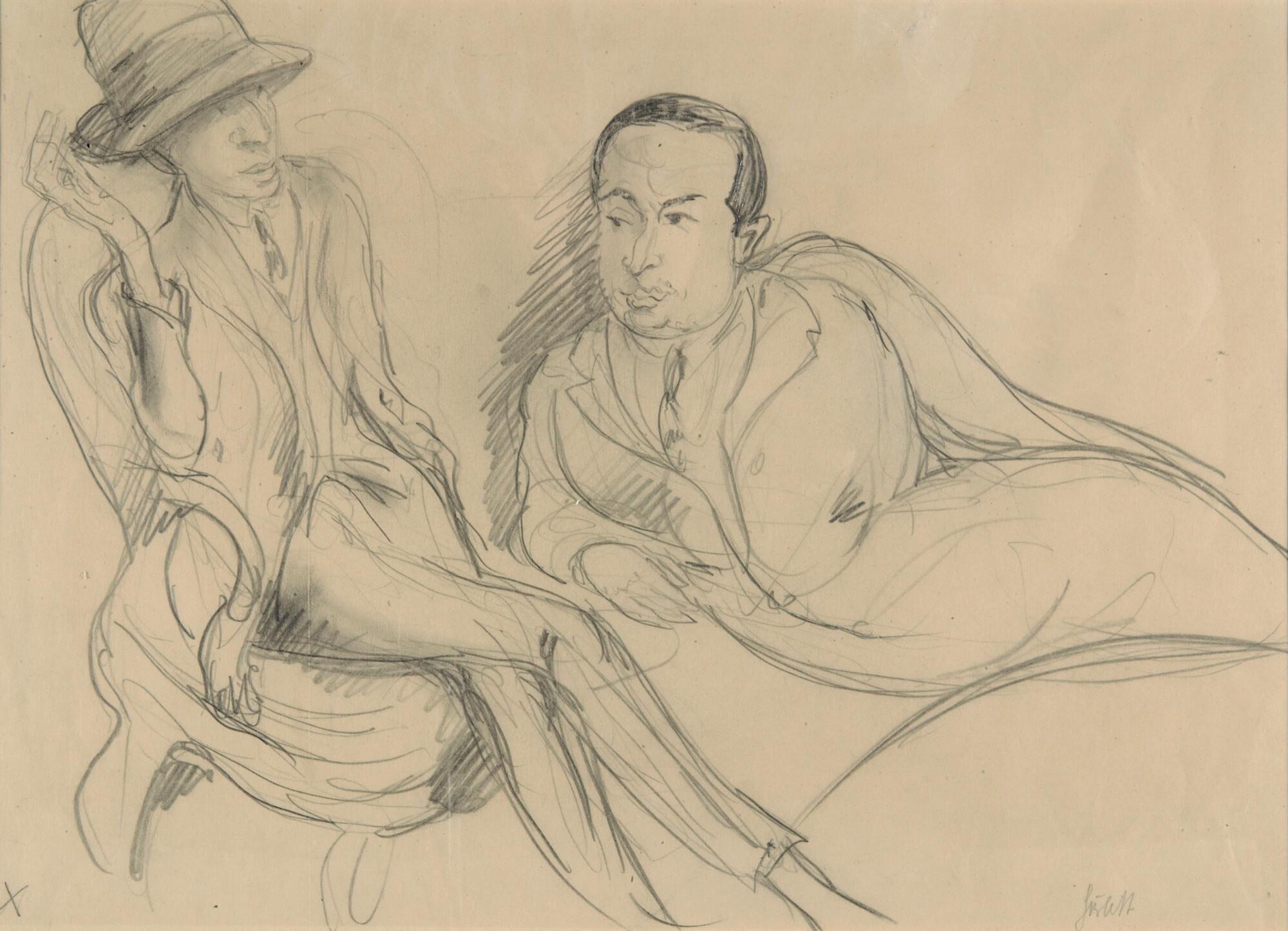 Rudolf Grossmann - Wolfgang Gurlitt und Frau Lily Christensen-Agoston.