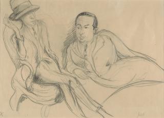 Rudolf Grossmann - Wolfgang Gurlitt und Frau Lily Christensen-Agoston.