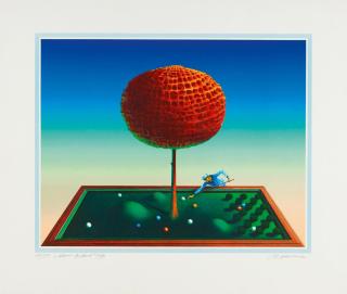 Rudolf Hausner - Adam - Billard