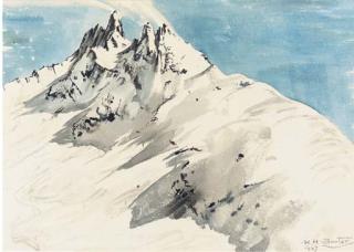 Rudolf Helmut Sauter - Snowy Mountain