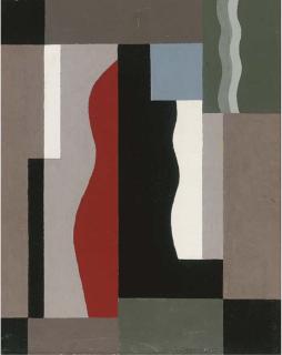 Rudolf Jahns - Komposition große Figur in Raum