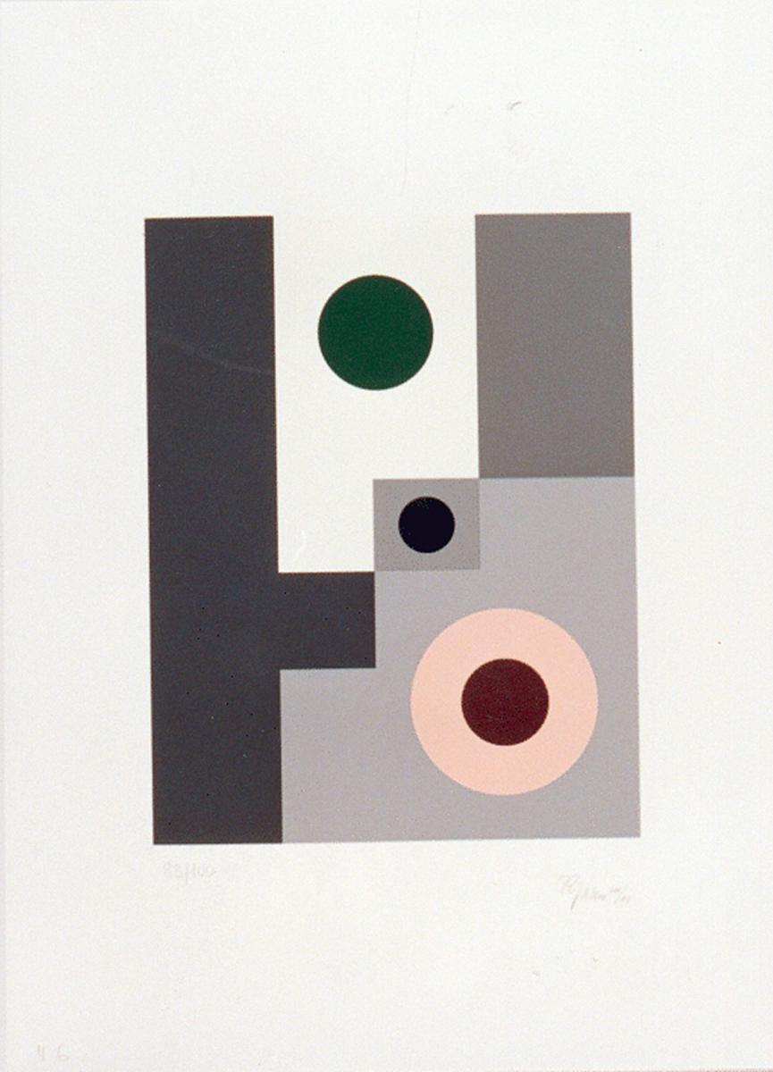 Rudolf Jahns - Ohne Titel (1 Blatt aus einer Mappe mit 6 Arbeiten)