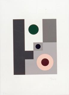 Rudolf Jahns - Ohne Titel (1 Blatt aus einer Mappe mit 6 Arbeiten)