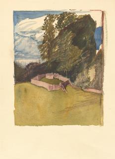 Rudolf Jettmar - Entwurf zu: Eremitengärtlein in Admont.