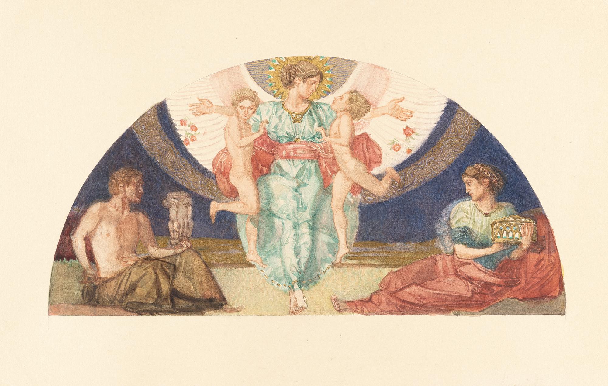 Rudolf Jettmar - Ohne Titel (Studie zu einem Wandbild)