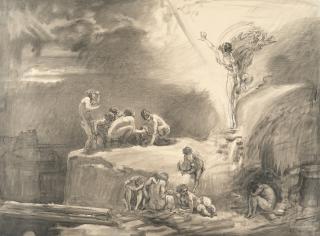 Rudolf Jettmar - Prometheus bringt den Menschen das Feuer