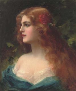 Rudolf Johann Weisse - A Red-Haired Beauty
