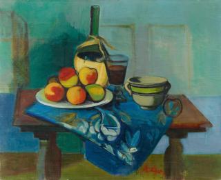 Rudolf Levy - Natura morta con fiasco