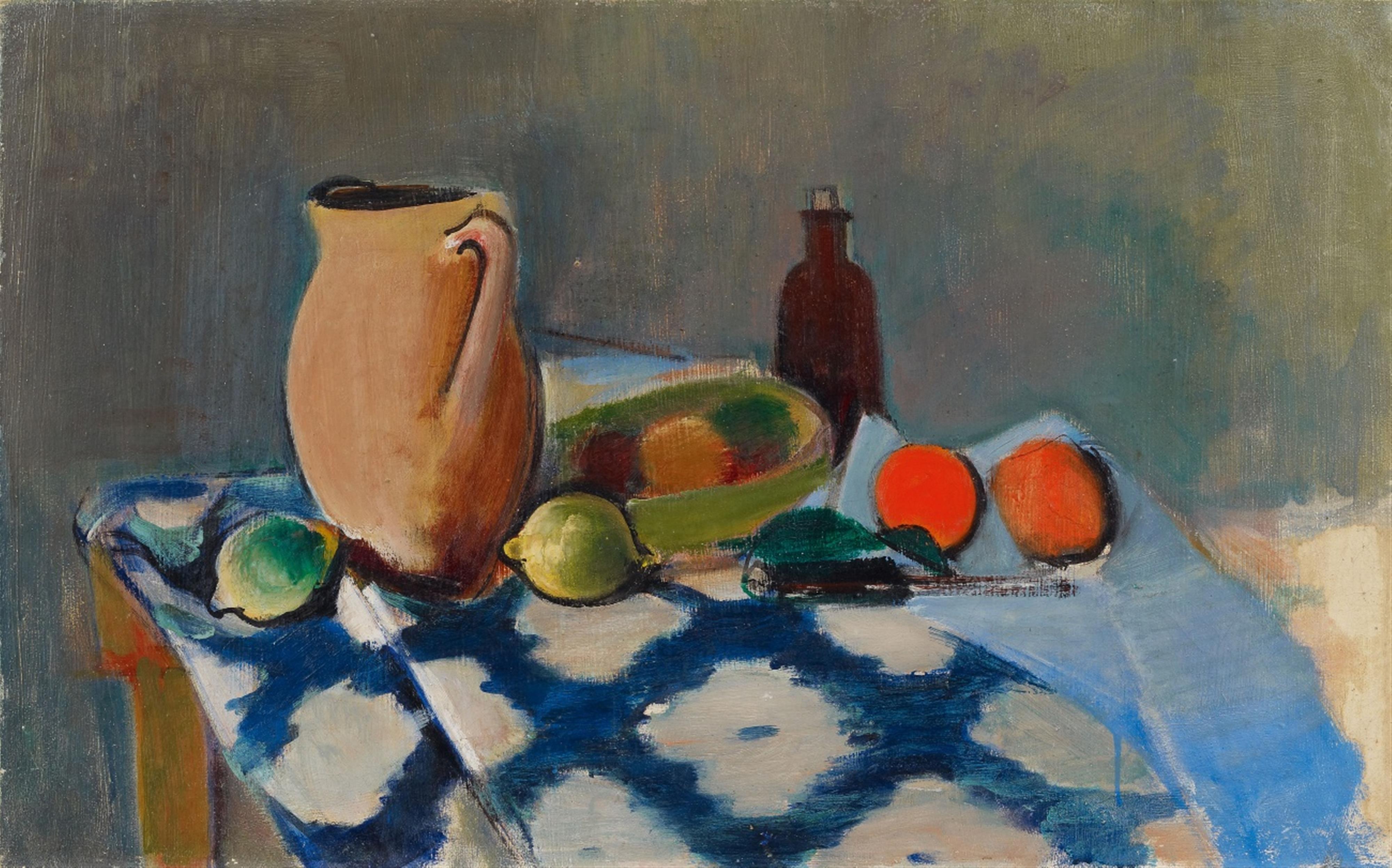 Rudolf Levy - Stilleben mit Früchten und Tonkrug