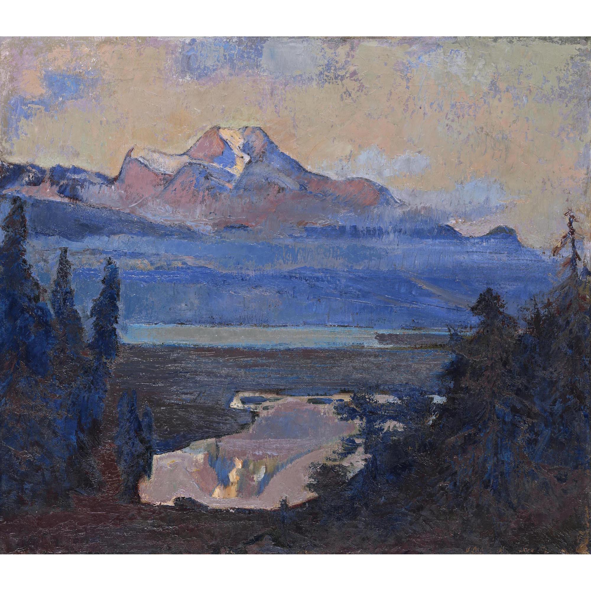 Rudolf Löw - Blick Auf Piz Margna (Engadin) View On Piz Margna (Engadin)