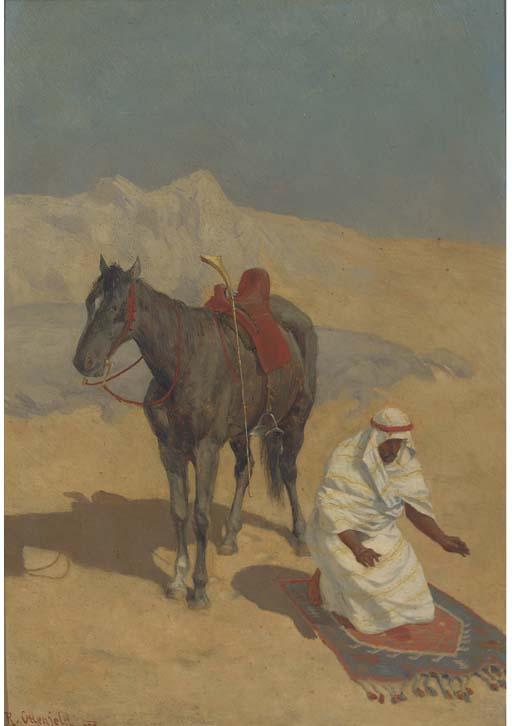 Rudolf Otto Ritter von Ottenfeld - A Prayer In The Desert