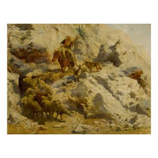 Rudolf Otto Von Ottenfeld - Shepherd In The Hills Of Montenegro