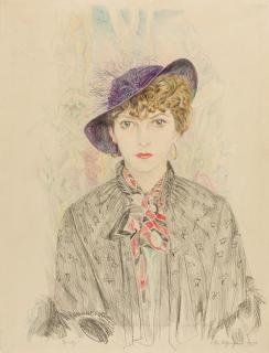 Rudolf Schlichter - „Speedy“ mit Hut.