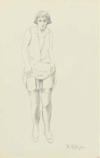 Rudolf Schlichter - Stehende Frau