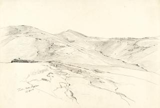 Rudolf Schuster - 2 Bll.: Die Elbe bei Salesel – Hügellandschaft bei Tivoli