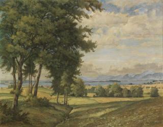 Rudolf Sieck - Chiemseelandschaft