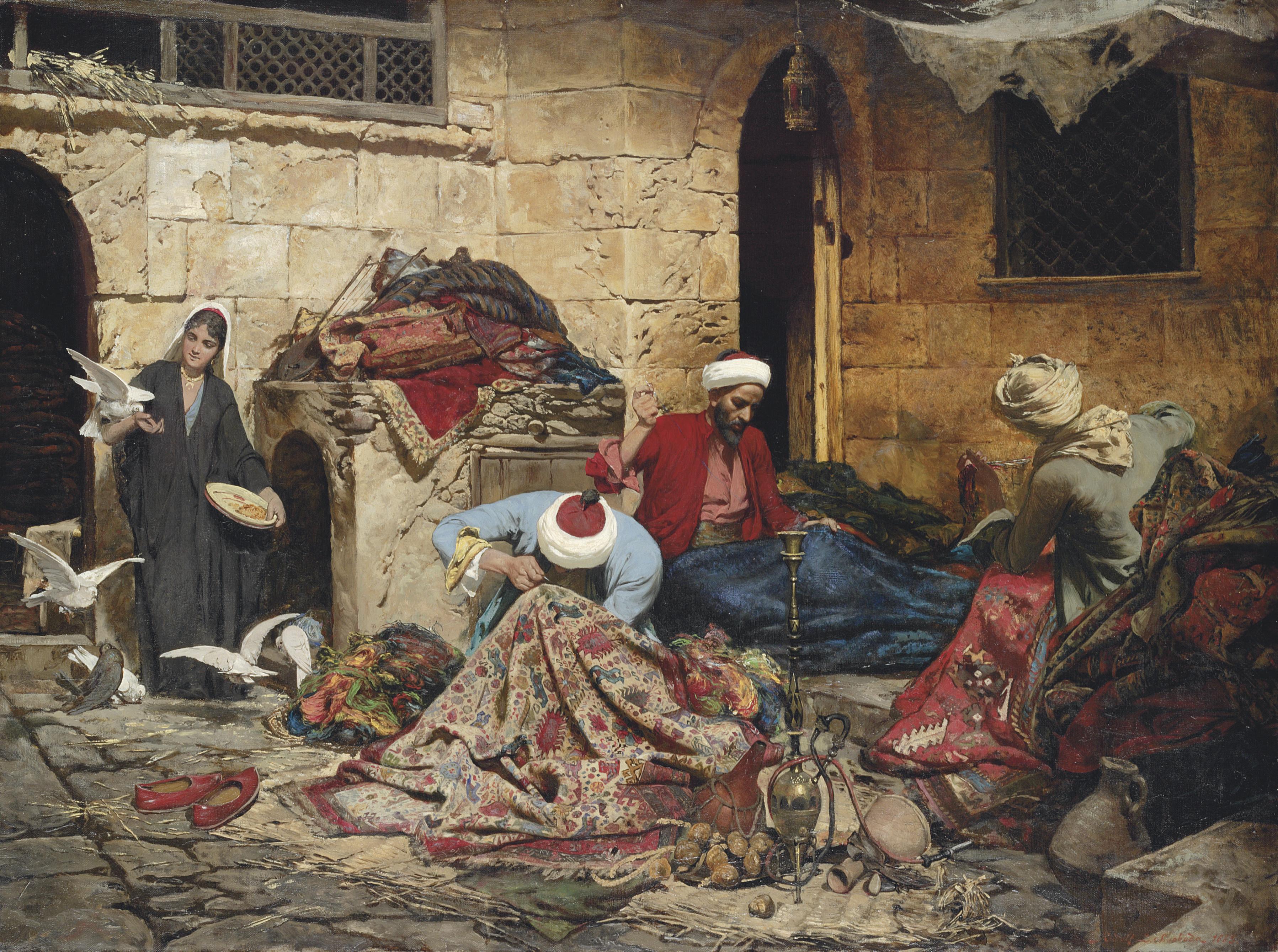 Rudolf Swoboda The Younger - The carpet menders