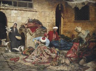 Rudolf Swoboda The Younger - The carpet menders