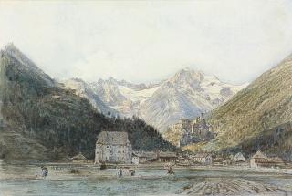 Rudolf von Alt - A town in a valley