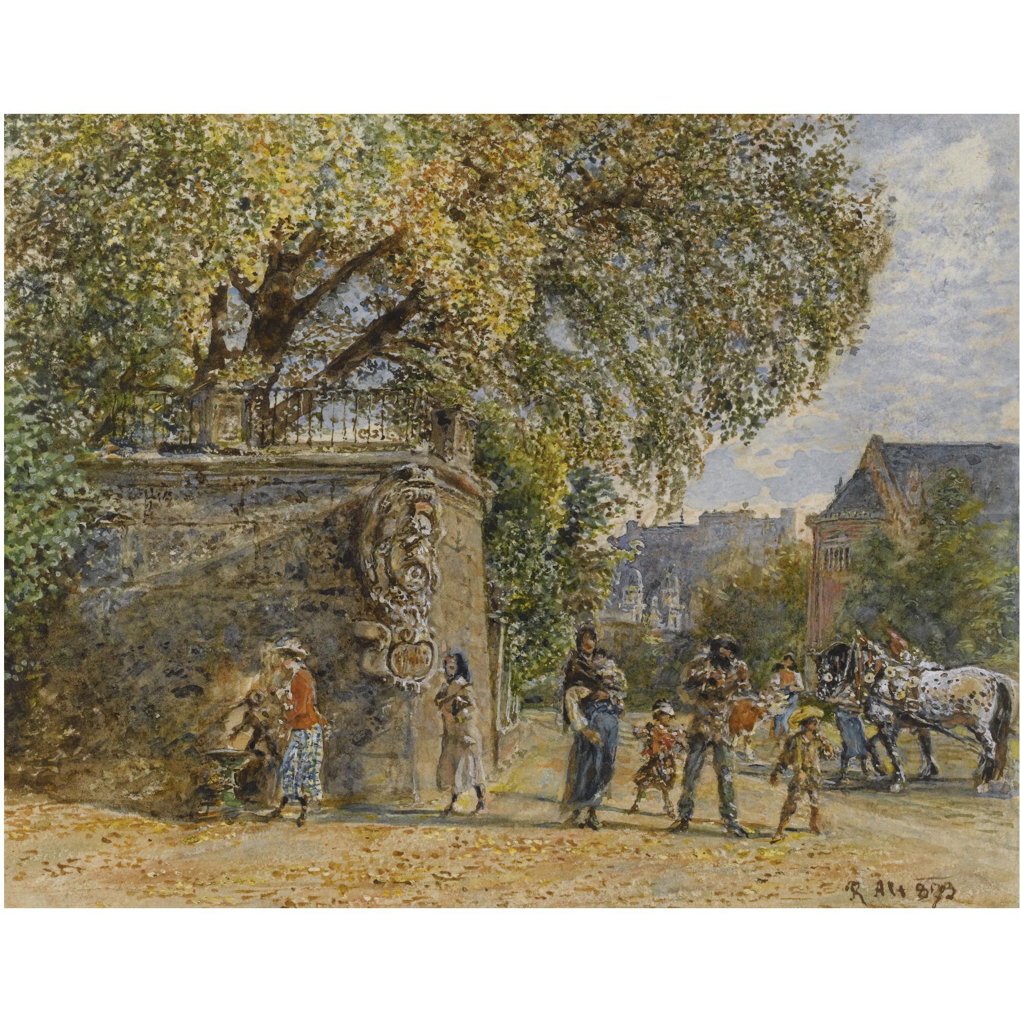 Rudolf Von Alt - Austrian ansicht Von Salzburg (View Of Salzburg)