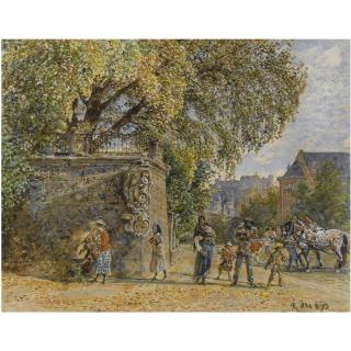 Rudolf Von Alt - Austrian ansicht Von Salzburg (View Of Salzburg)