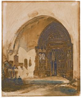 Rudolf Von Alt - Gate Of The Church Of Nonnberg Abbey, Salzburg