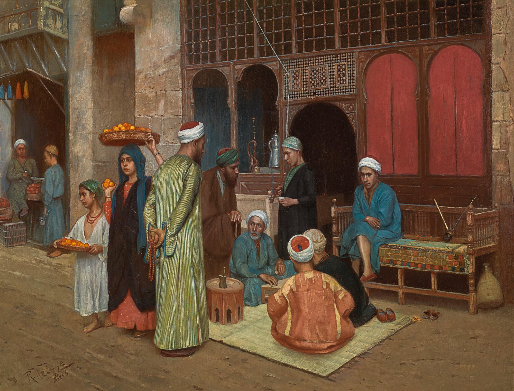 Rudolf Weisse - Outside A Coffee House