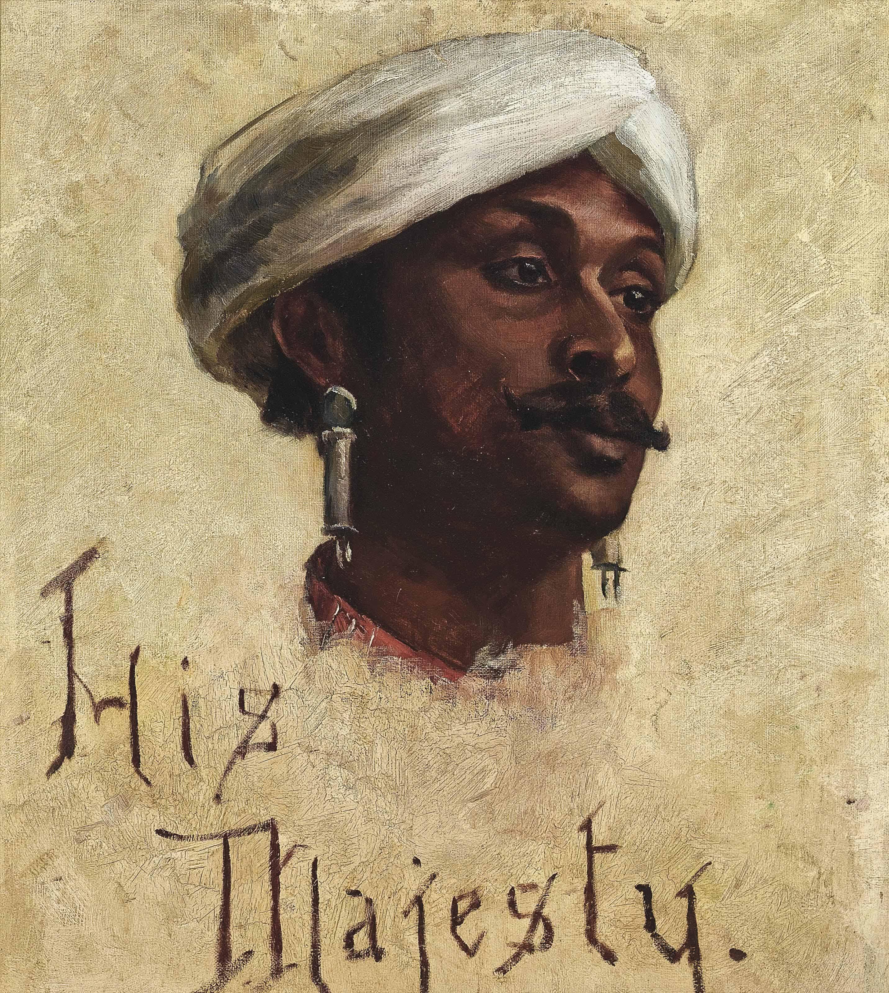 Rudolph Swoboda - His Majesty, an unidentified Indian Chieftain