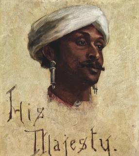 Rudolph Swoboda - His Majesty, an unidentified Indian Chieftain