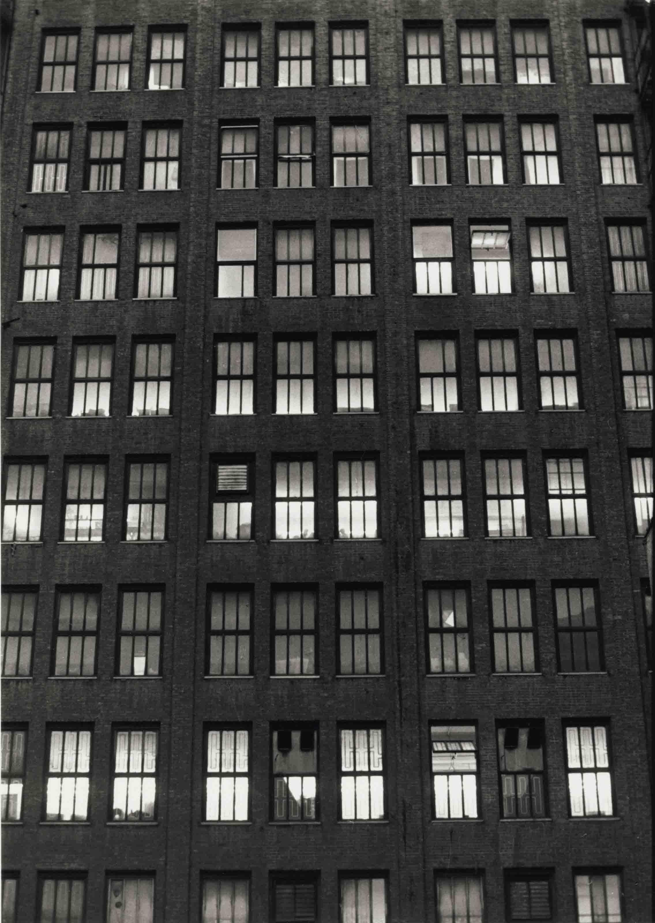 Rudy Burckhardt - Factory Building 2, c. 1975