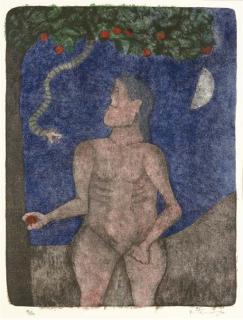 Rufino Tamayo - Adán; And Eva, From Tamayo 90 Aniversario (P. 349-50)