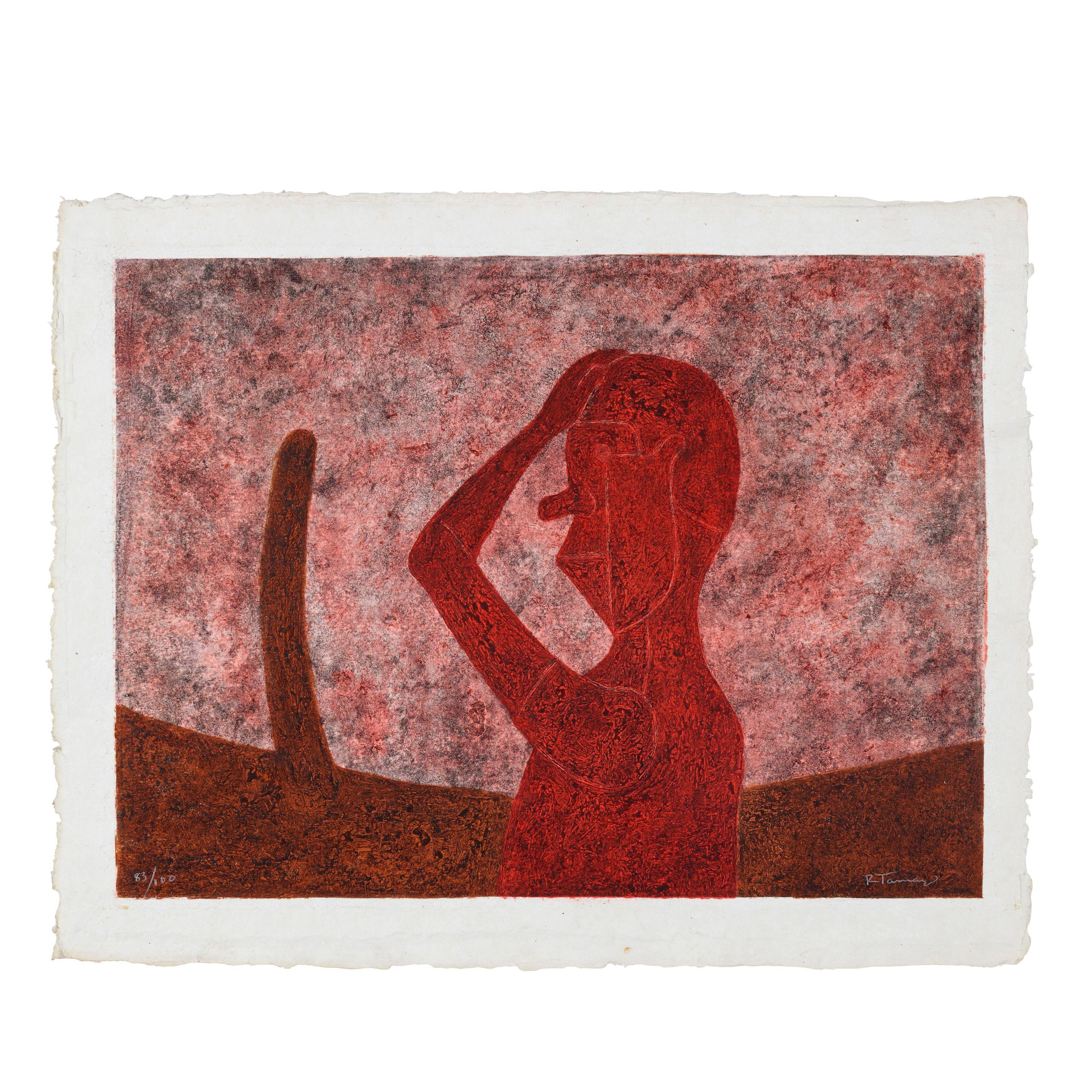 Rufino Tamayo - Busto en Rojo