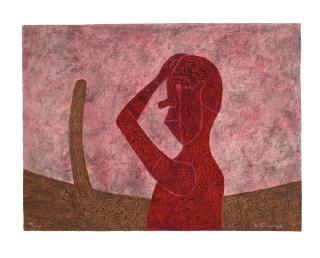 Rufino Tamayo - Busto En Rojo