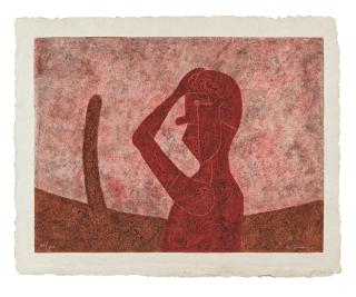 Rufino Tamayo - Busto en Rojo