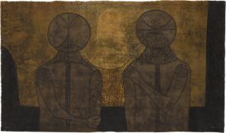 Rufino Tamayo - Dos Figuras [Two Figures] (Pereda 268)