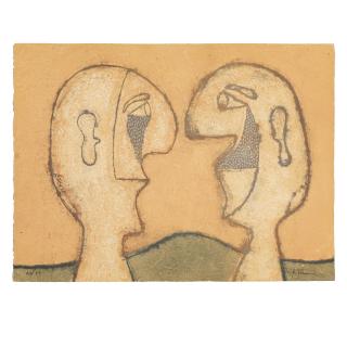 Rufino Tamayo - Dos Personajes, from Rufino Tamayo 15 aguafuertes