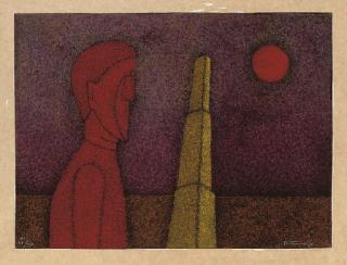 Rufino Tamayo - Figura en rojo (Pereda 335)