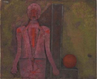 Rufino Tamayo - Hombre con esfera (also known as Hombre con pelota)