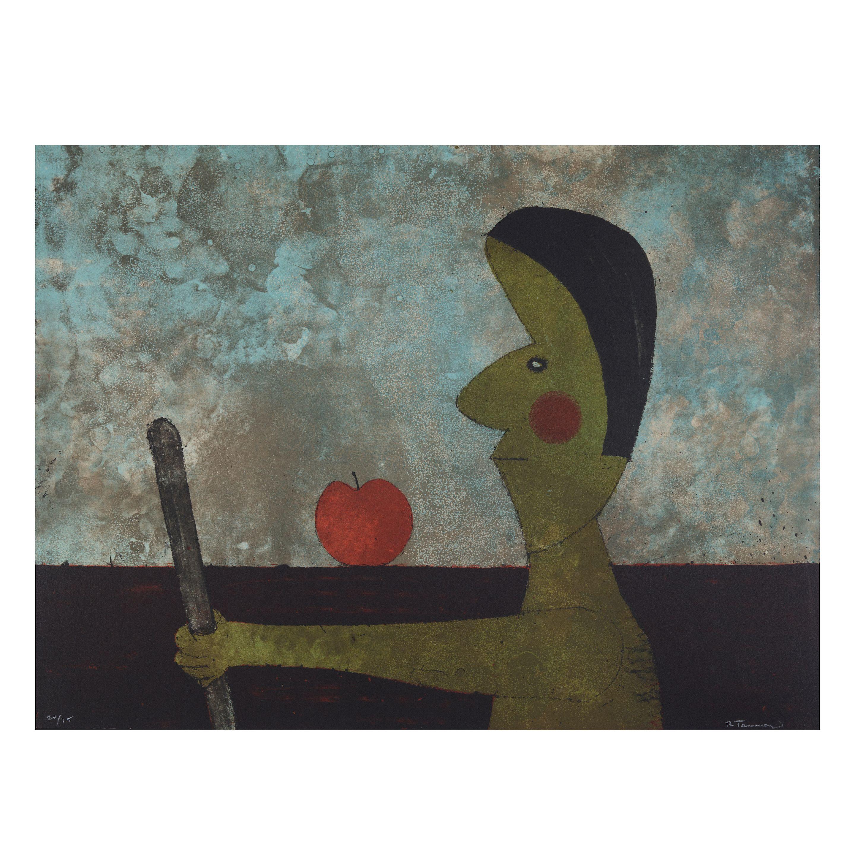 Rufino Tamayo - Hombre con Manzana, from Rufino Tamayo 15 litografías