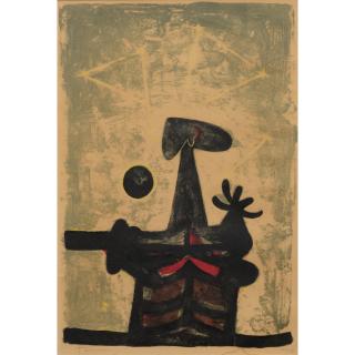 Rufino Tamayo - Hombre, luna y estrellas