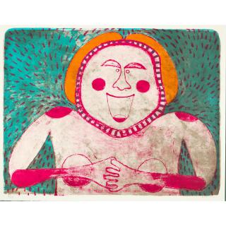 Rufino Tamayo - Mujer sonriente, from Mujeres (Smiling Woman, from Women)