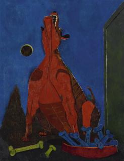 Rufino Tamayo - Perro Aullando A La Luna (Dog Howling At The Moon) 