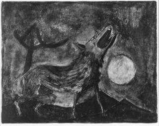 Rufino Tamayo - Perro aullando a la luna