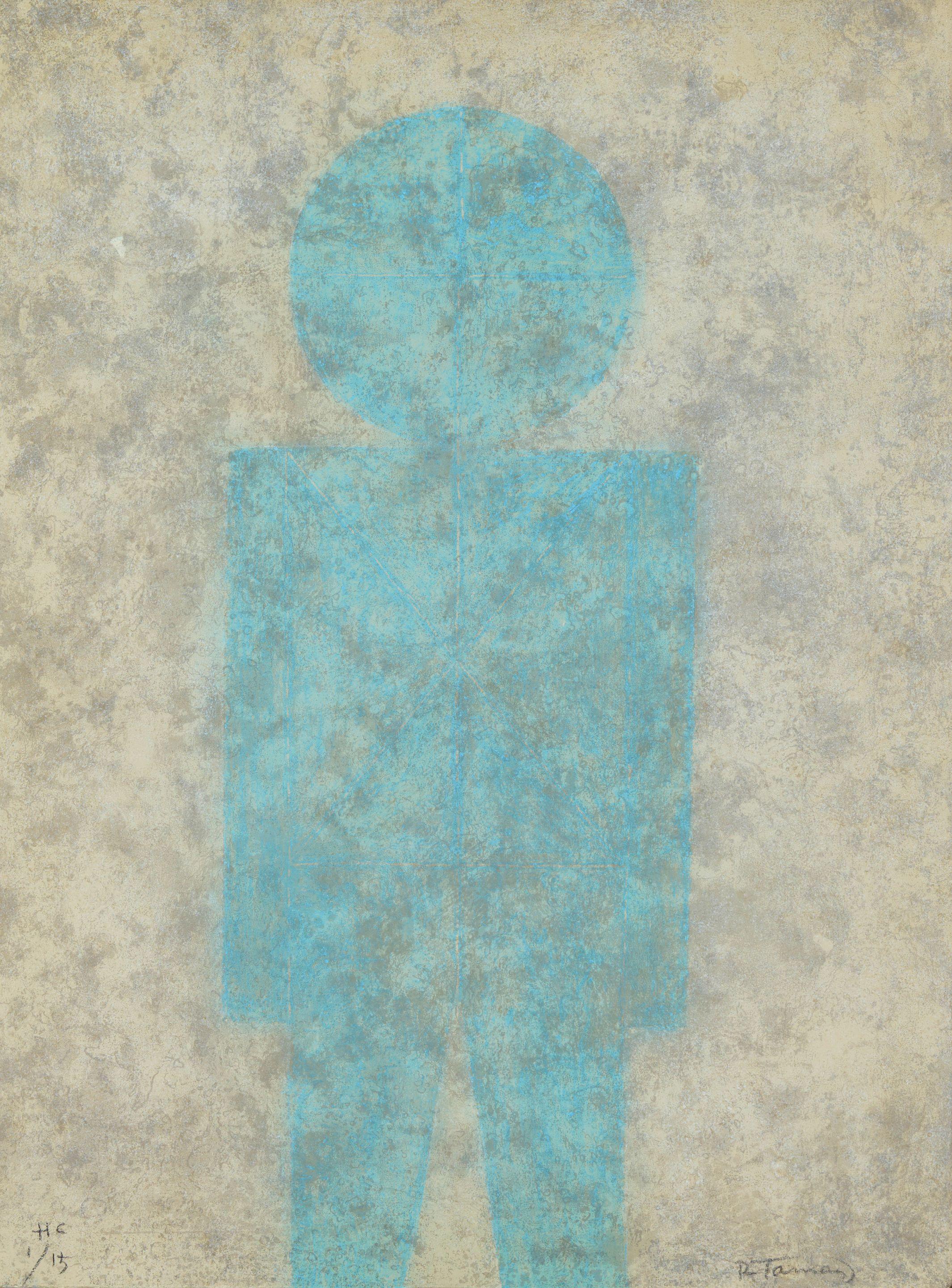 Rufino Tamayo - Personaje en Azul, from Rufino Tamayo 15 Aguafuertes