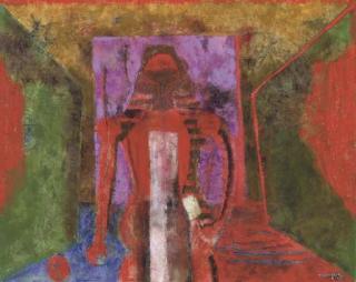 Rufino Tamayo - Personnage (Man in Red)