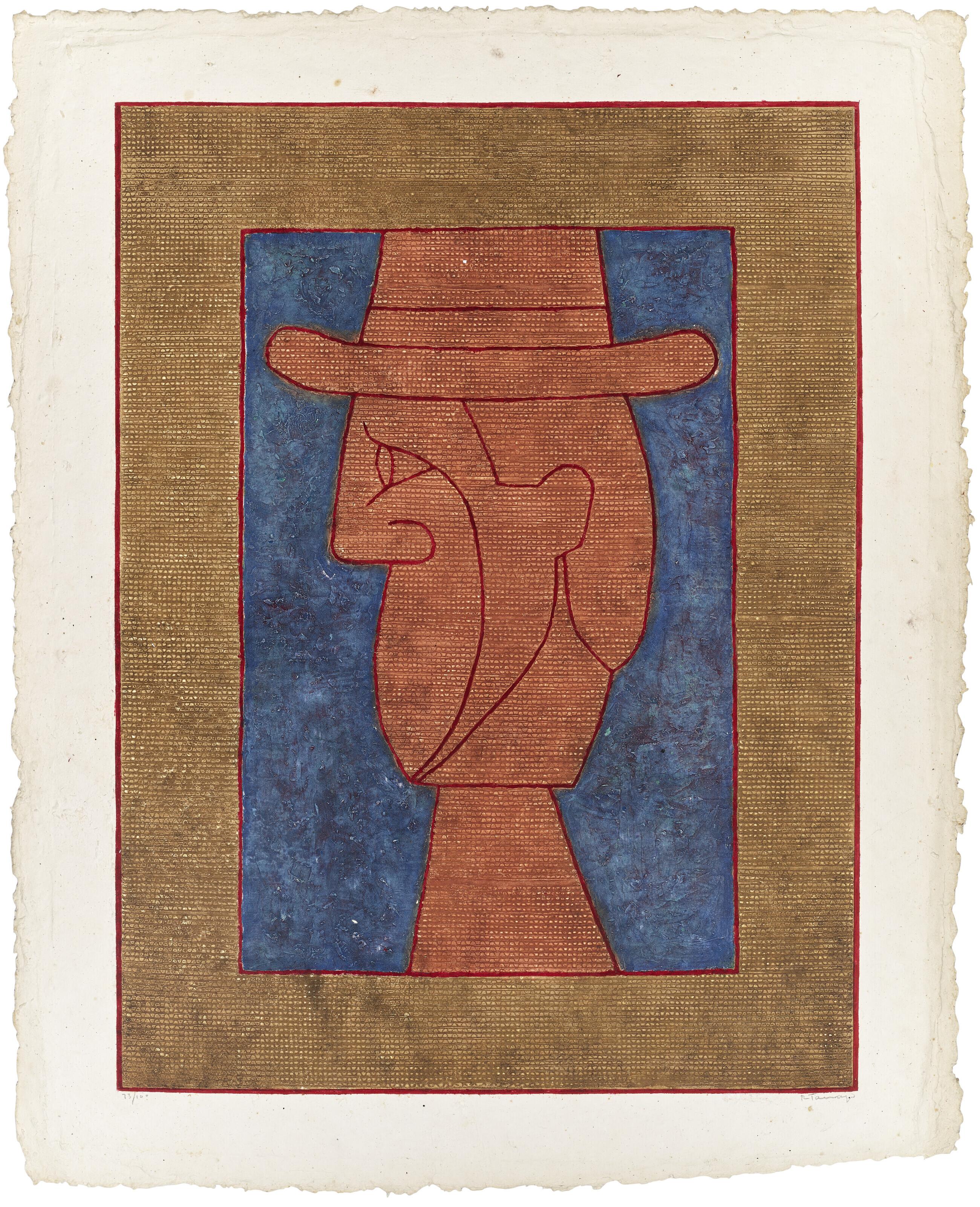 Rufino Tamayo - Profile with Hat / Perfil con sombrero