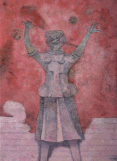 Rufino Tamayo - Sonriente en rosa