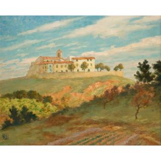 Rupert Bunny - Australian french Village Near St Paul Du Var