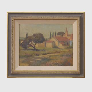 Rupert Bunny - French village