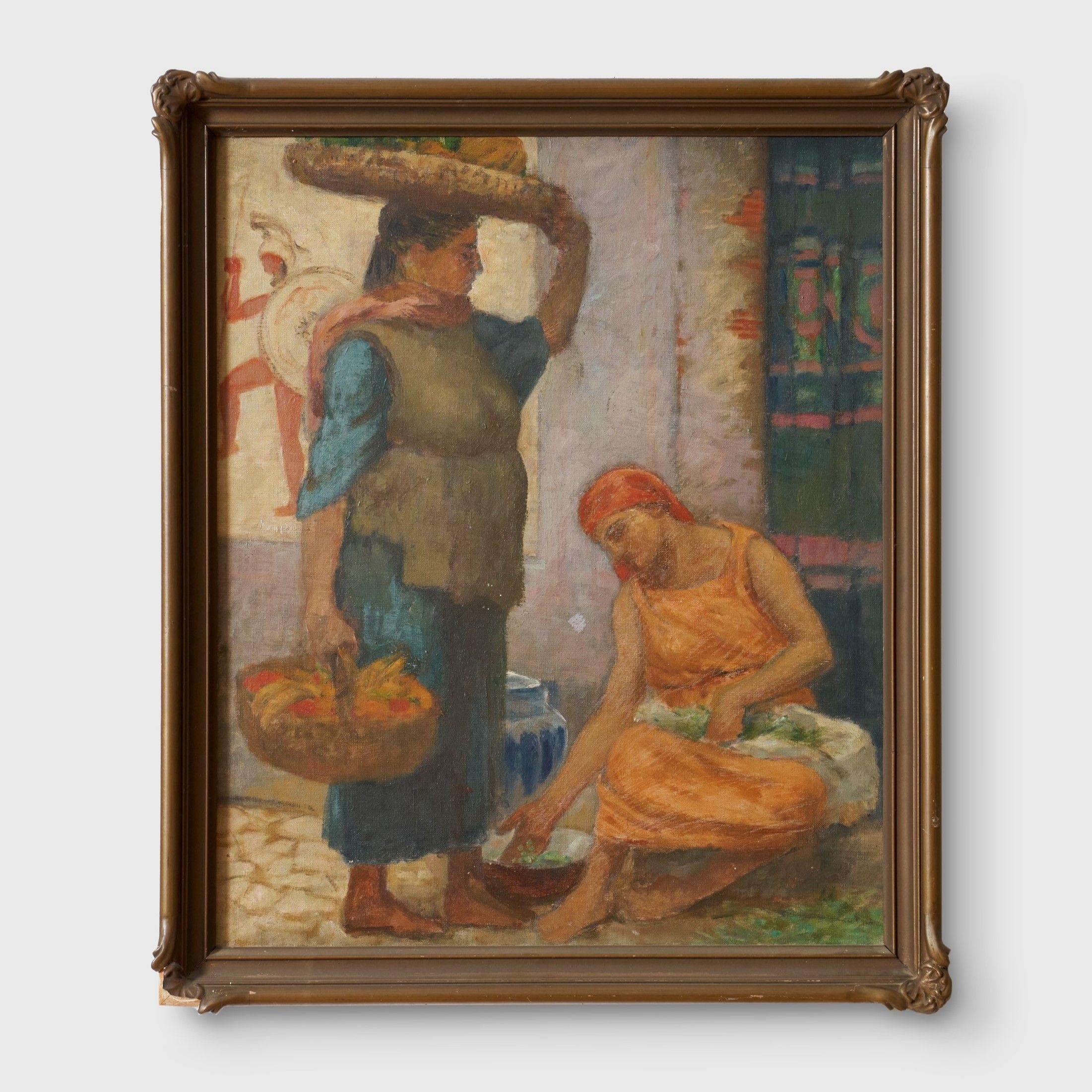 Rupert Bunny - Study for Housewives II, c.1942